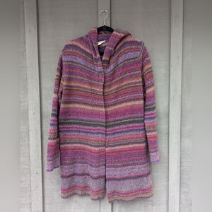 Cozy Duster Cardigan Size Large Wool Blend